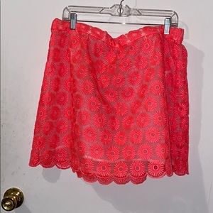 Sz. XL Lilly Pulitzer Mimosa Organza mini skirt